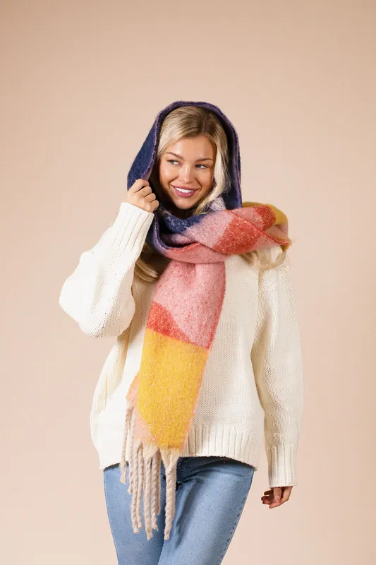 Chunky Scarf With Tassels - SVNX