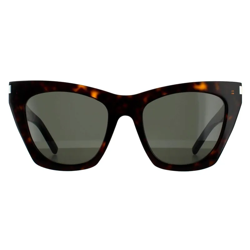 Cat Eye Havana Grey Sunglasses - Saint Laurent