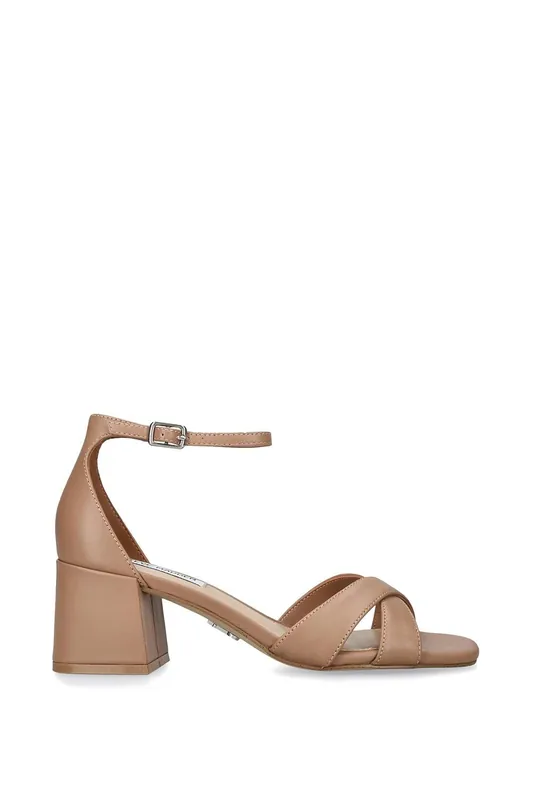 Fergie Tan' Leather Sandals - STEVE MADDEN
