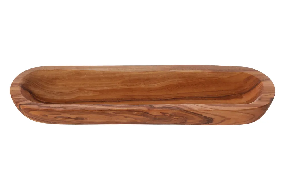Kora Oval Plate, Renewable Olive Wood - Orsina