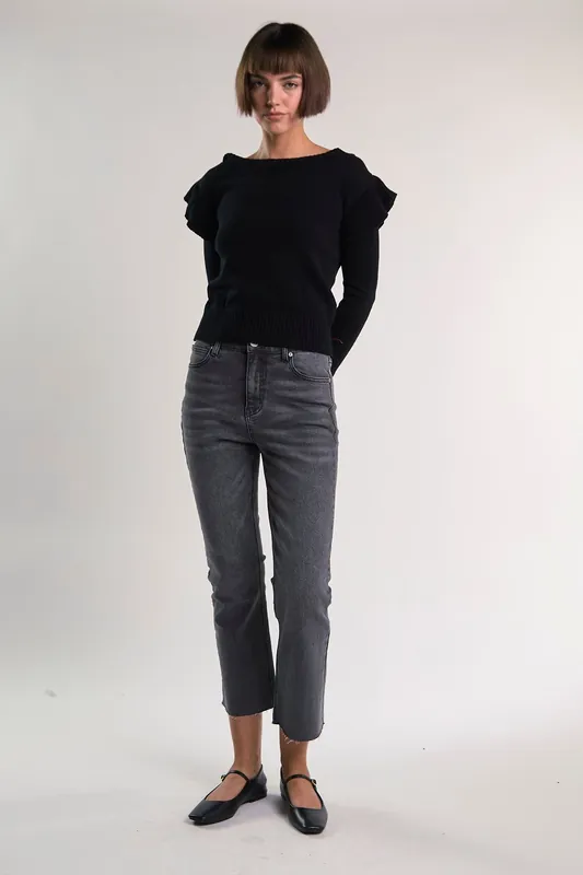 Ruffle Shoulder Jumper - Shnoo