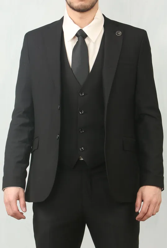 Men's 3 Piece Formal Classic Prom Suit Workwear - Infinity Leather