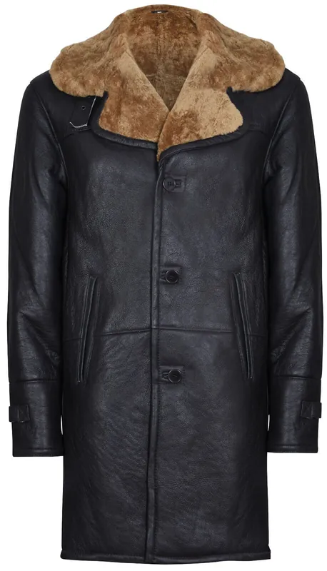 Warm Shearling Sheepskin Coat-Cologne