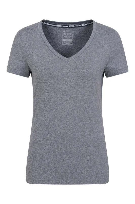 'Vitality' Quick Wicking Comfortable V Neck Tee - Mountain Warehouse