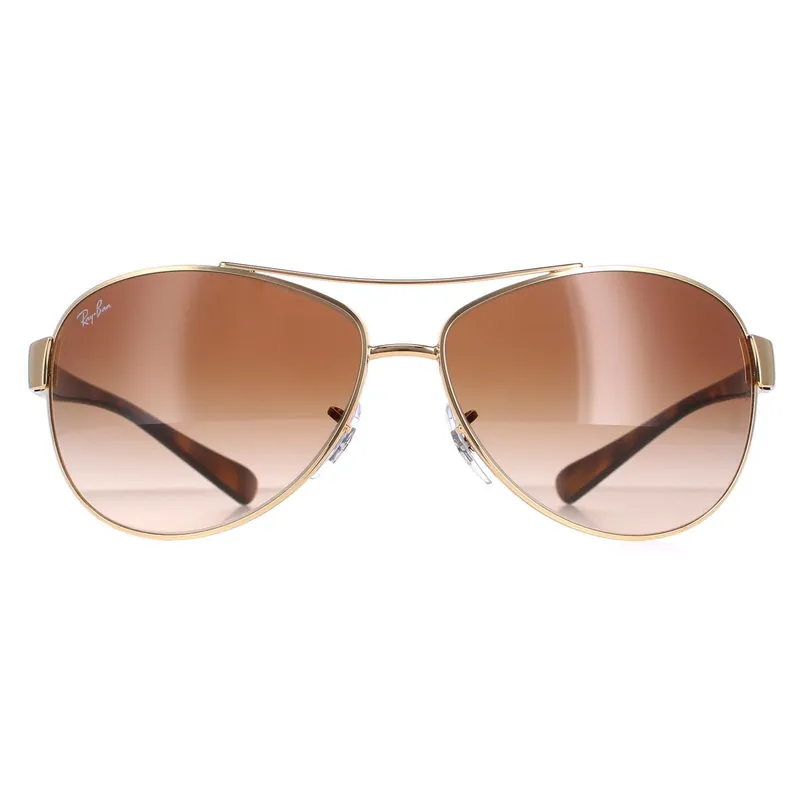 Aviator Gold Brown Gradient Sunglasses - Ray-Ban
