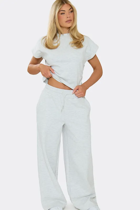 Wide Leg Mid Rise Joggers - EGO