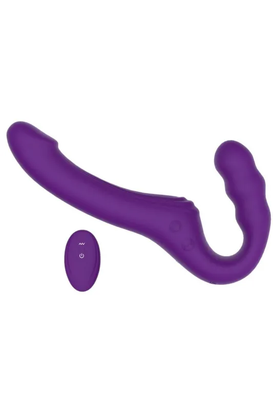 Echo Remote Vibrating Strapless Strap On - Loving Joy