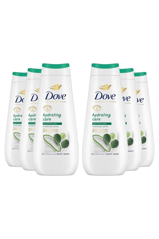 Advanced Care 'Body Wash' Hydrating Care 24H, 6x400ml - Dove