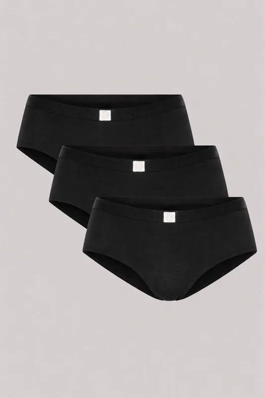 3 Pack Super Soft Cotton Heritage Patch Shorts - ELLE