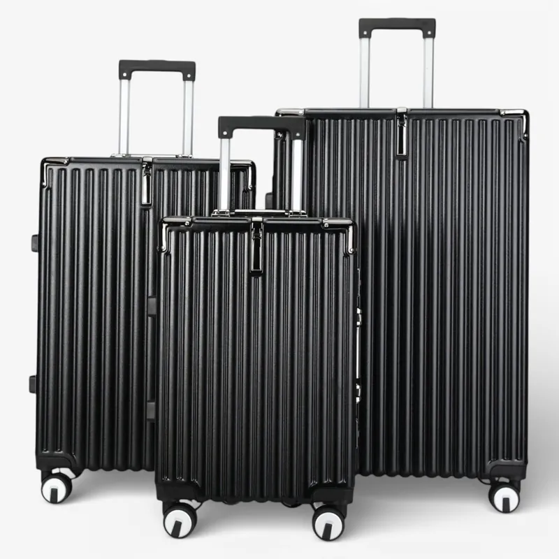 Premium Hardshell 8 Wheel ABS Luggage Trolley Hard Shell Suitcase Set - Infinity Leather