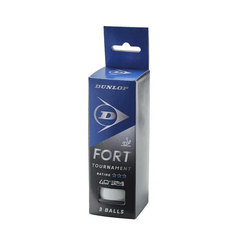 40 Fort Table Tennis Balls (Pack of 3) - Dunlop