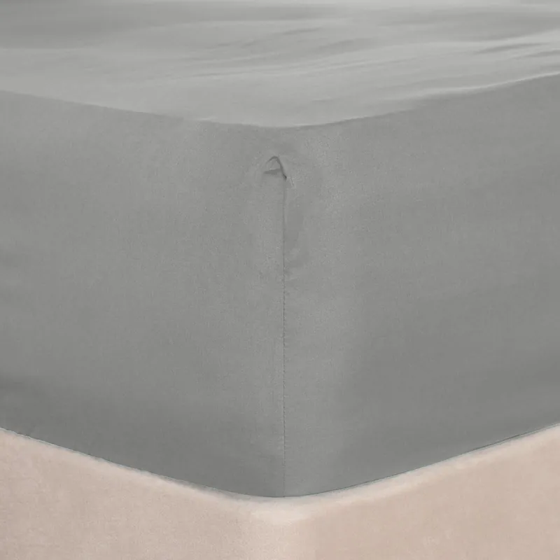 Plain Bed Sheet Microfibre Deep Fitted Soft - OHS