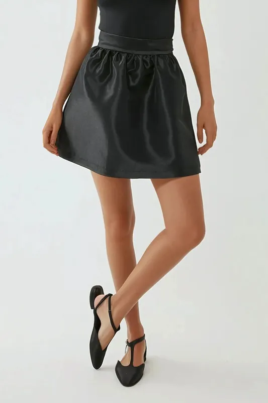 High Waist Balloon Mini Skirt - Hiccup