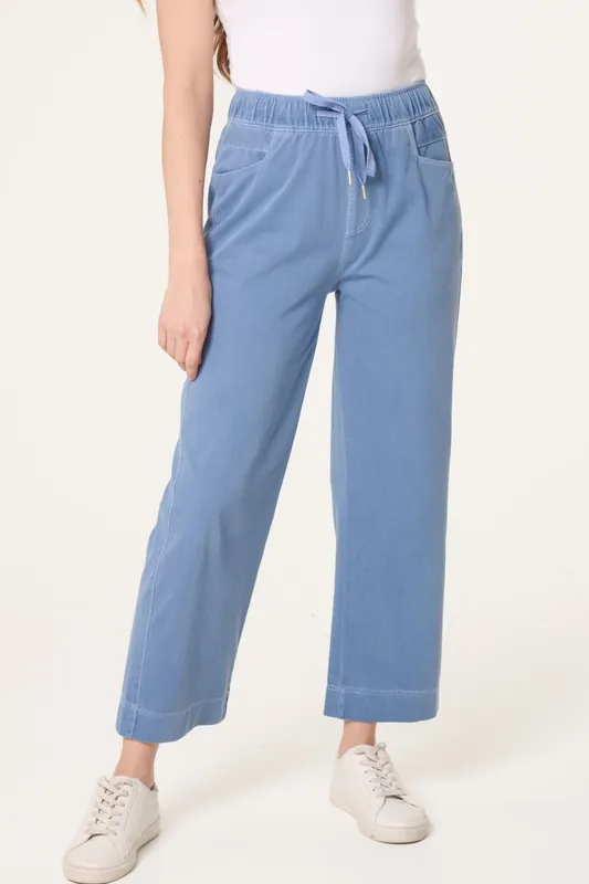 Soft Touch Elasticed Waist Seam Detail Trousers - Alse Studio