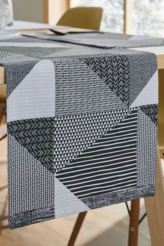 'Larsson Geo' 33cm x 180cm Table Runner - Catherine Lansfield