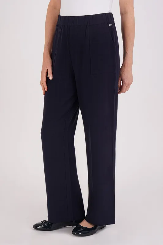 Relaxed Patch Pocket Trouser - Navy