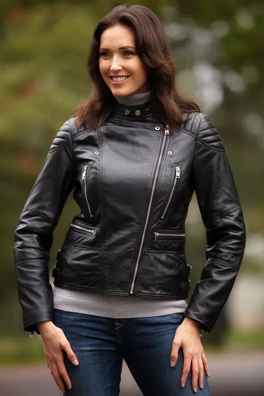 Soho' Real Leather Biker Jacket - Ashwood Leather