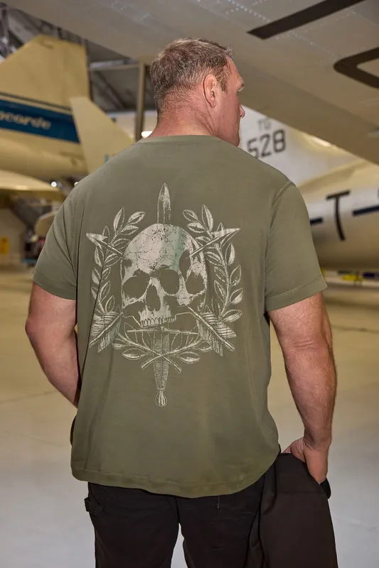 Skull Emblem Graphic T-Shirt
