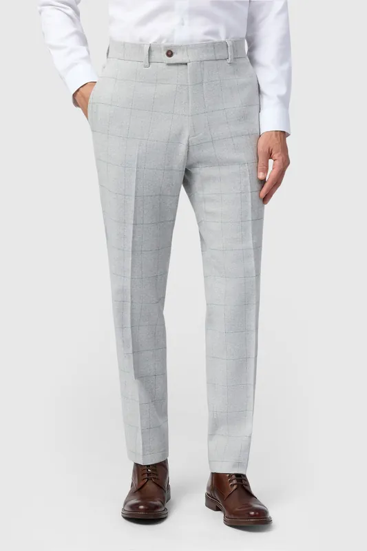 Check Tweed Tailored Fit Trouser - Antique Rogue