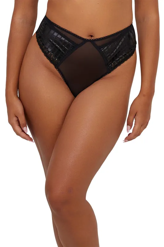Jacinda Embroidered 'Thong' - Playful Promises