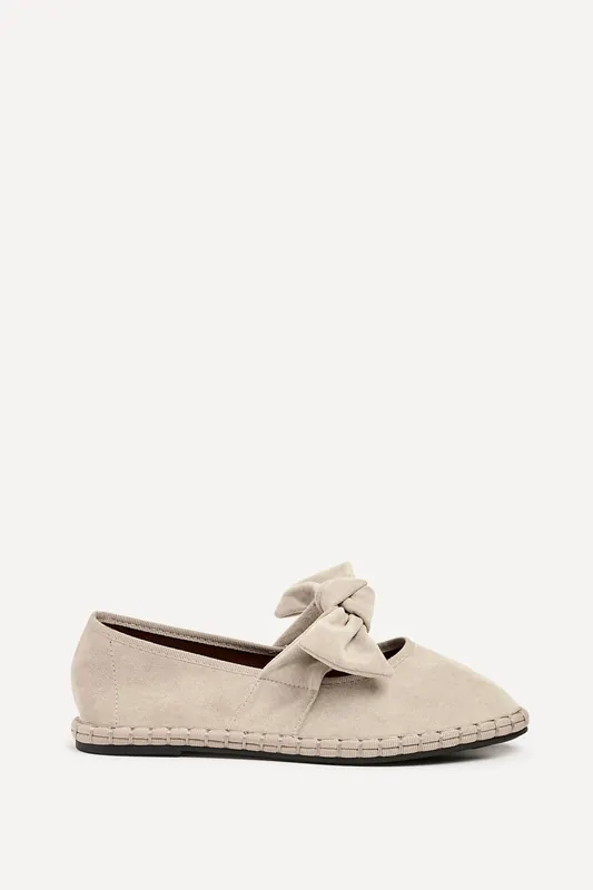 Pout Beige Faux Suede Pumps - Linzi