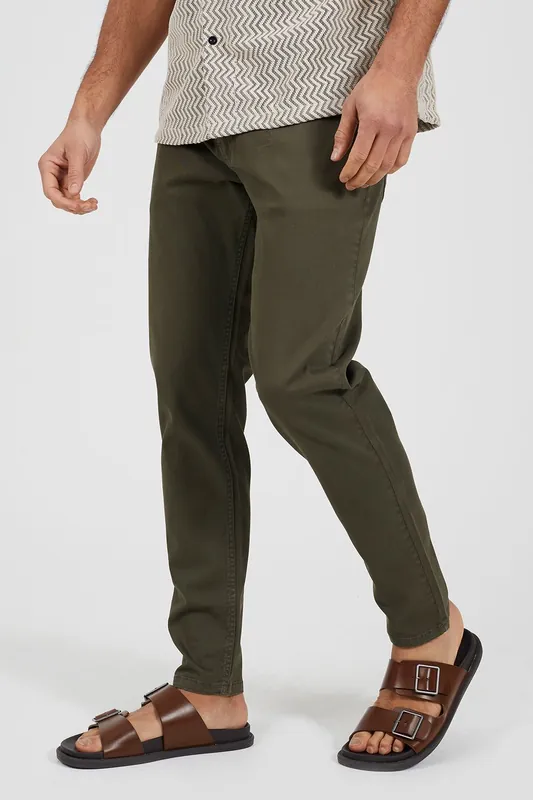 Cotton Twill Chino Trousers - Brave Soul