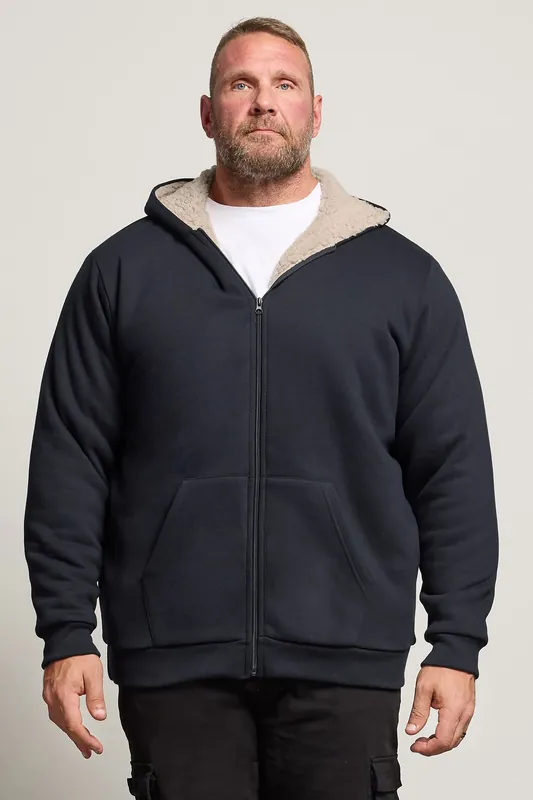 Sherpa Zip Through Hoodie - BadRhino