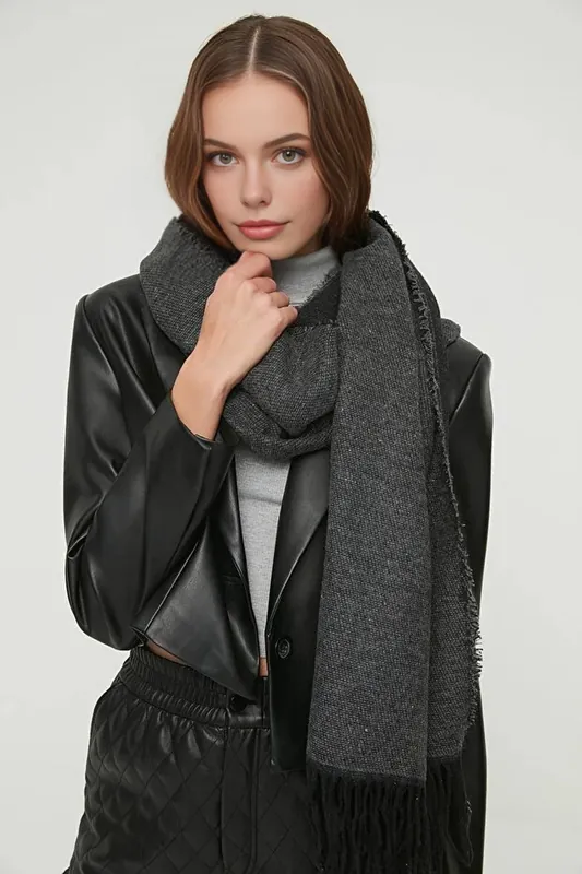 Soft Woven Winter Scarf with Textured Finish - WOVCOR