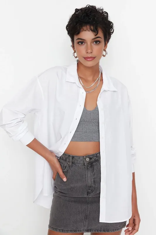 Loose Fit Cotton Woven Shirt - WOVCOR