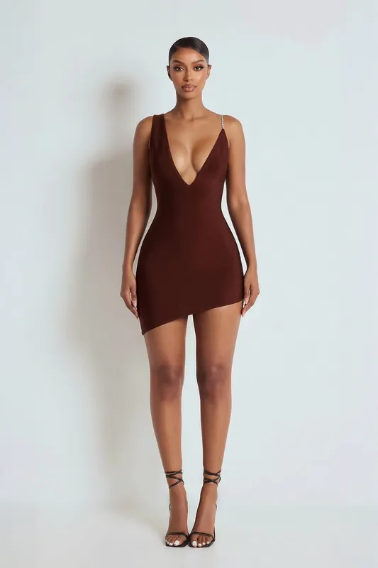 The Veroniza Bandage Mini Dress - LEMONLUNAR