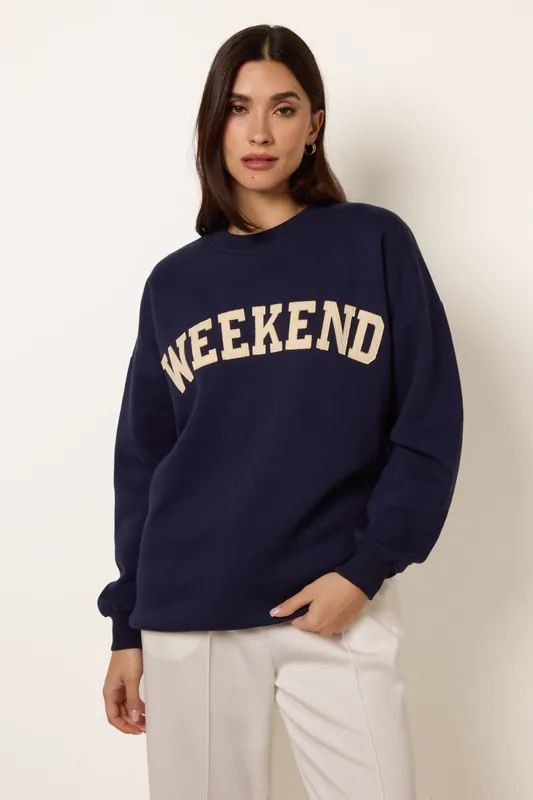 Navy Weekend Sweatshirt - Blue Vanilla