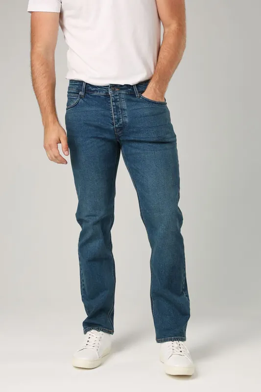 Cotton Straight Leg Stretch Denim Jeans - French Connection