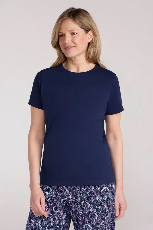 Basic' Lightweight Soft 100% Cotton Short Sleeve Relaxed Fit T-Shirt