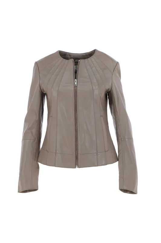 Aliona' Real Leather Fashion Jacket Women Coat - Ashwood Leather