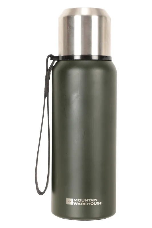 500ml Double Walled Insulated Leakproof Lid Matt Finish Travel Flask - Mountain Warehouse