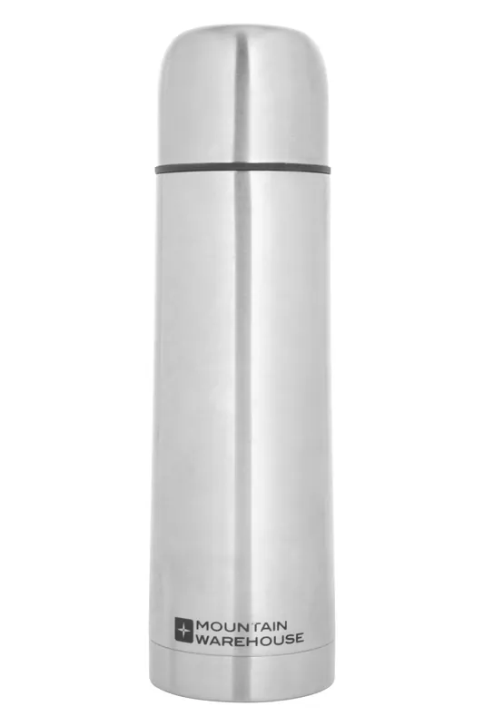 500ml Stylish Compact Outdoor Durable Stainless Steel Travel Flask - Mountain Warehouse