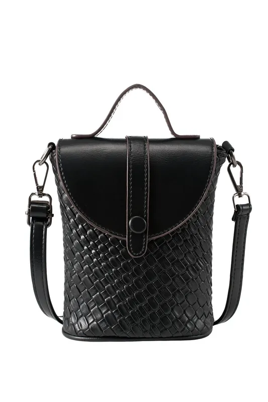 PU Leather Small Crossbody Bag with Adjustable Strap - MODISHION