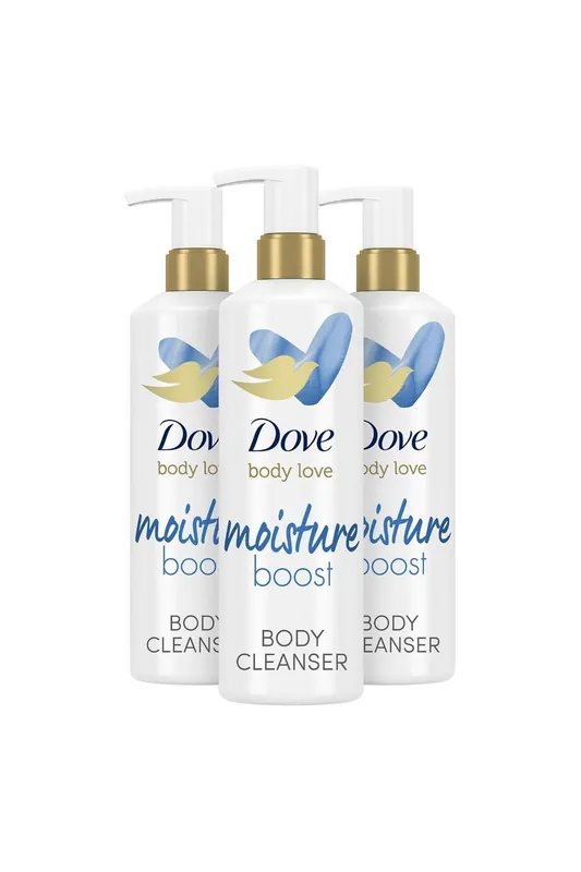 Moisture Boost 'Body Cleanser' with Hyaluronic Acid, 3x 517ml - Dove