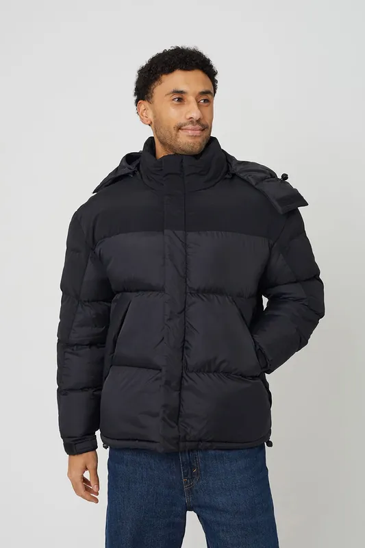 Oversized Hooded Padded Jacket - Brave Soul