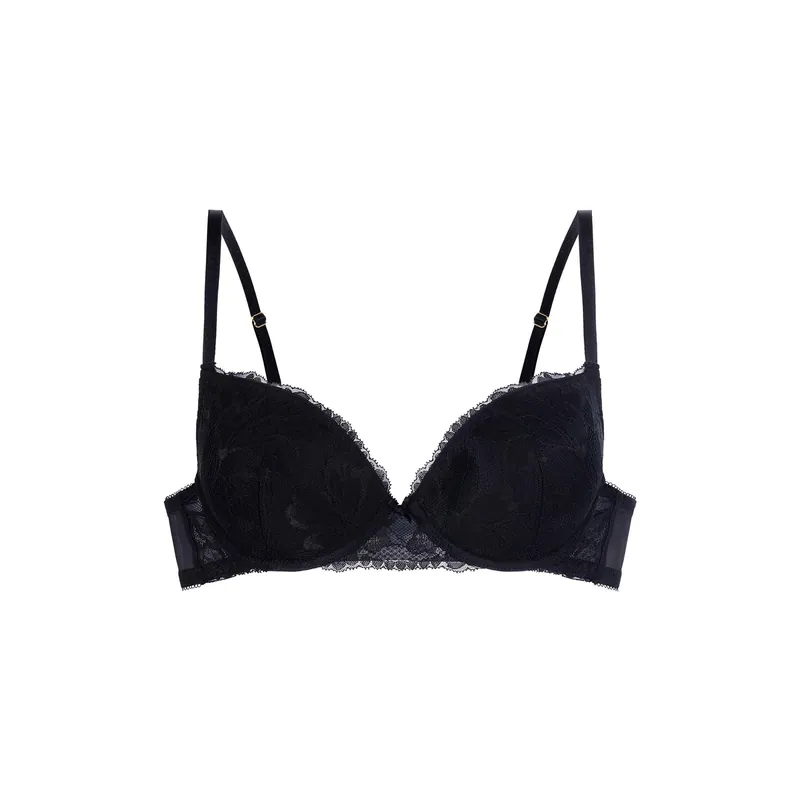 Perfect Lace Black Plunge - Dorina
