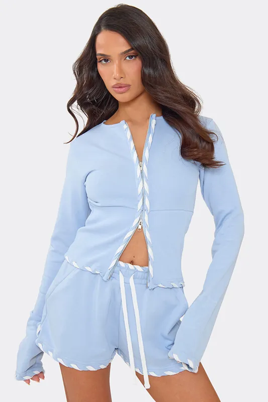 Long Sleeve Zip Sweatshirt - EGO