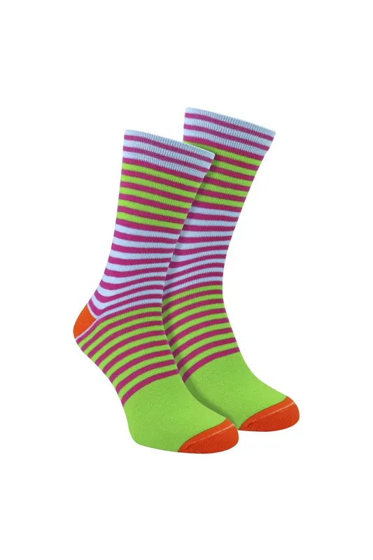 Mencap Novelty Cotton Socks | Colourful Striped Slogan Fun Gift - Sock Snob