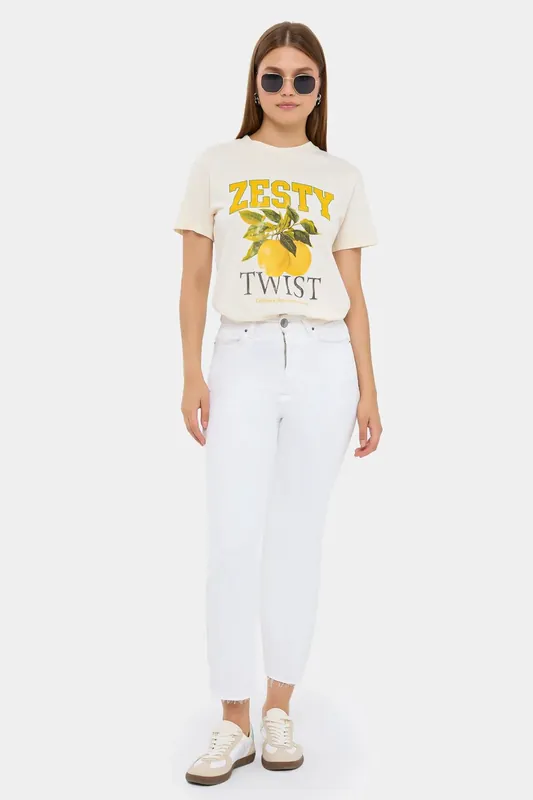 Printed Short-Sleeve Cotton T-Shirt