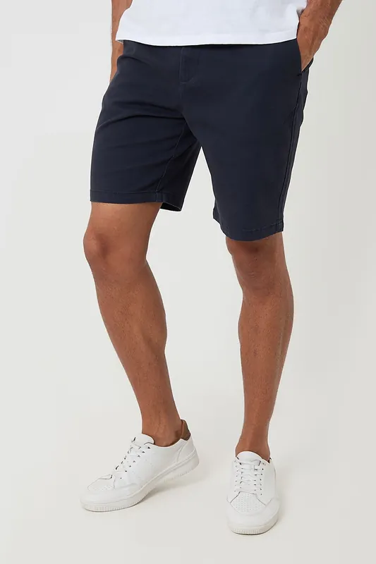 Regular Fit Stretch Chino Shorts - Threadbare