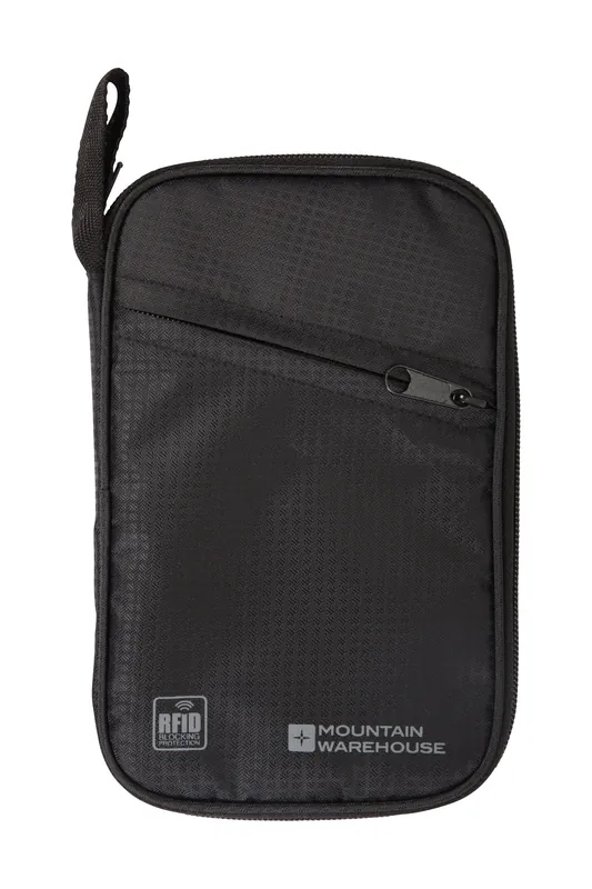 RFID Document Wallet Compact Money Visa Travel Secure Purse - Mountain Warehouse