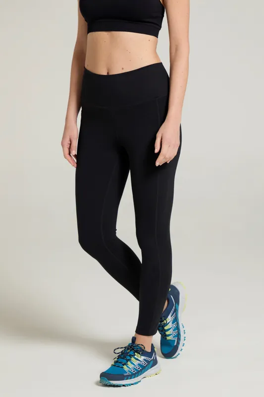 Breeze' Stretchy Quick Dry Moisture Wicking Full Length Leggings - Mountain Warehouse