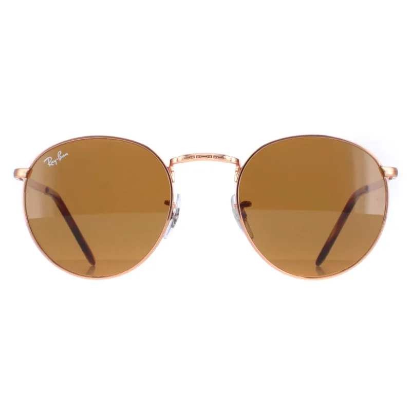 Round Rose Gold Brown RB3637 New Round - Ray-Ban