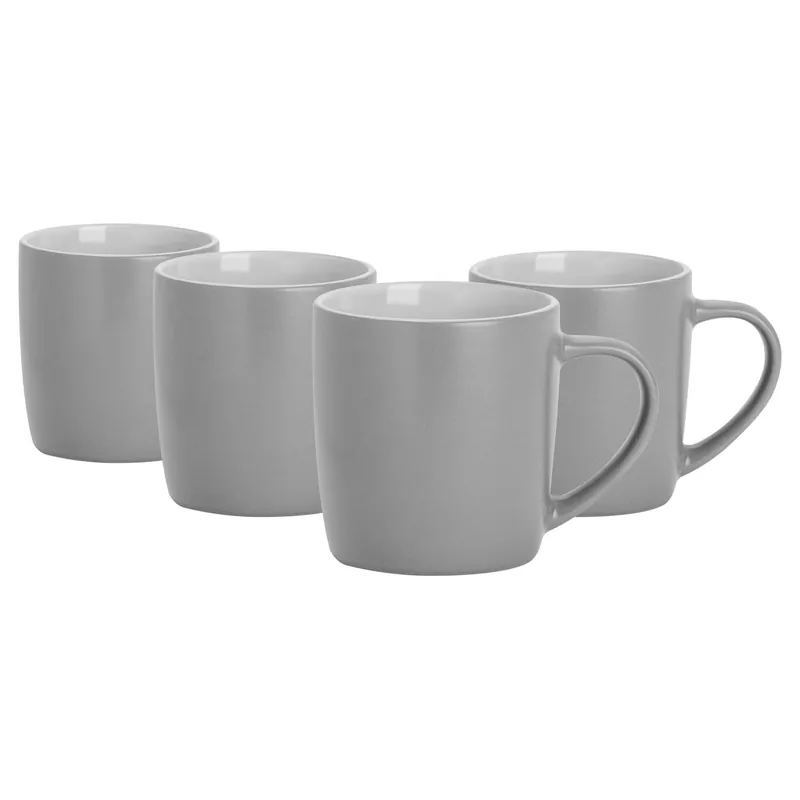 Matt Coloured Coffee Mugs - 350ml - Pack of 4