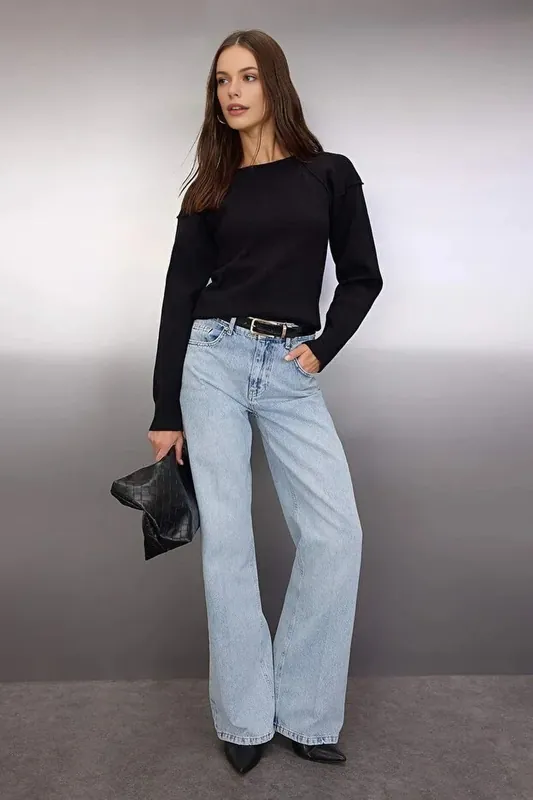 Backless Detail Knitted Jumper - WOVCOR