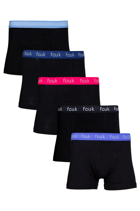5 Pack FCUK Cotton Stretch Boxers - French Connection